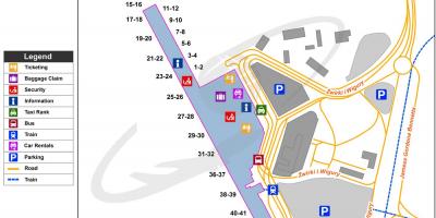Varšavas friderika šopēna lidosta map