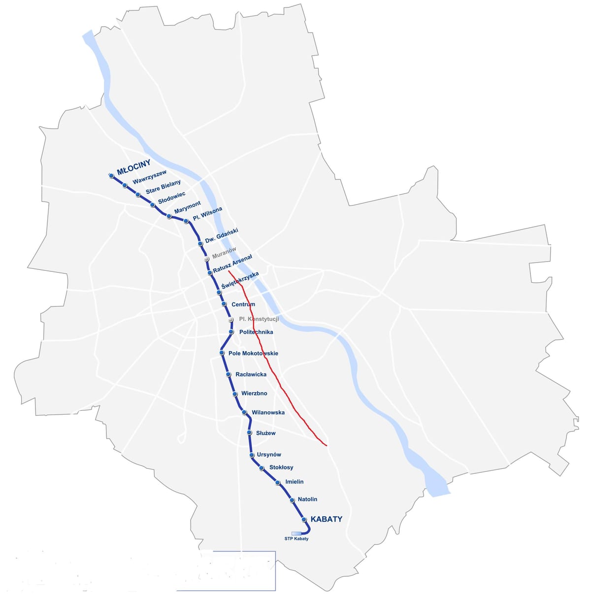 Karte Varšavas karaļa trase 