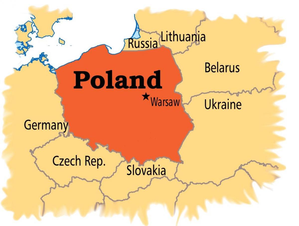 Karte Varšavas eiropā