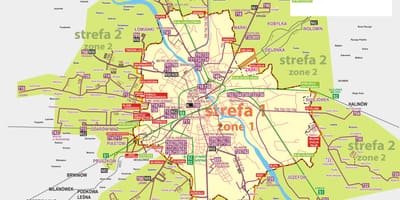 Karte Varšavas autobusu 