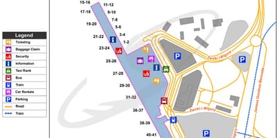 Varšavas waw lidosta map