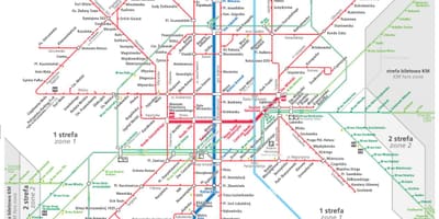 Varšavas transporta karti