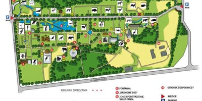 Karte Varšavas zoo 