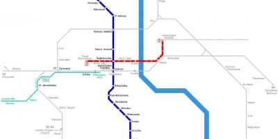 Karte metro Varšavā