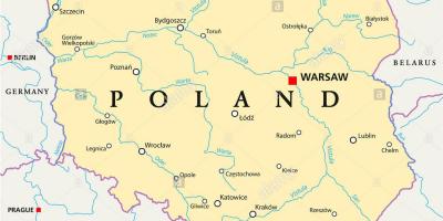 Varšavas atrašanās vietu uz pasaules kartes